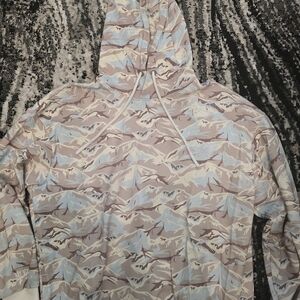 Snowday tan and blue camo hoodie #camo